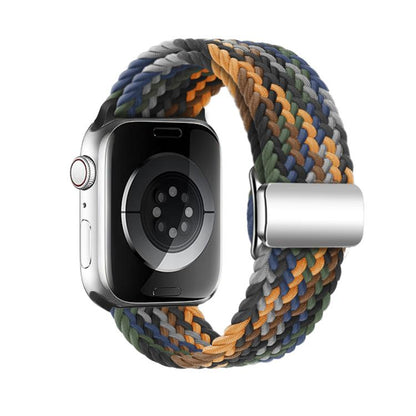 For Apple Watch 42mm / 41mm / 40mm / 38mm Kalebol Nylon Loop Magnetic Buckle Watch Band(Camo Colorful) - Watch Bands by Kalebol | Online Shopping UK | buy2fix