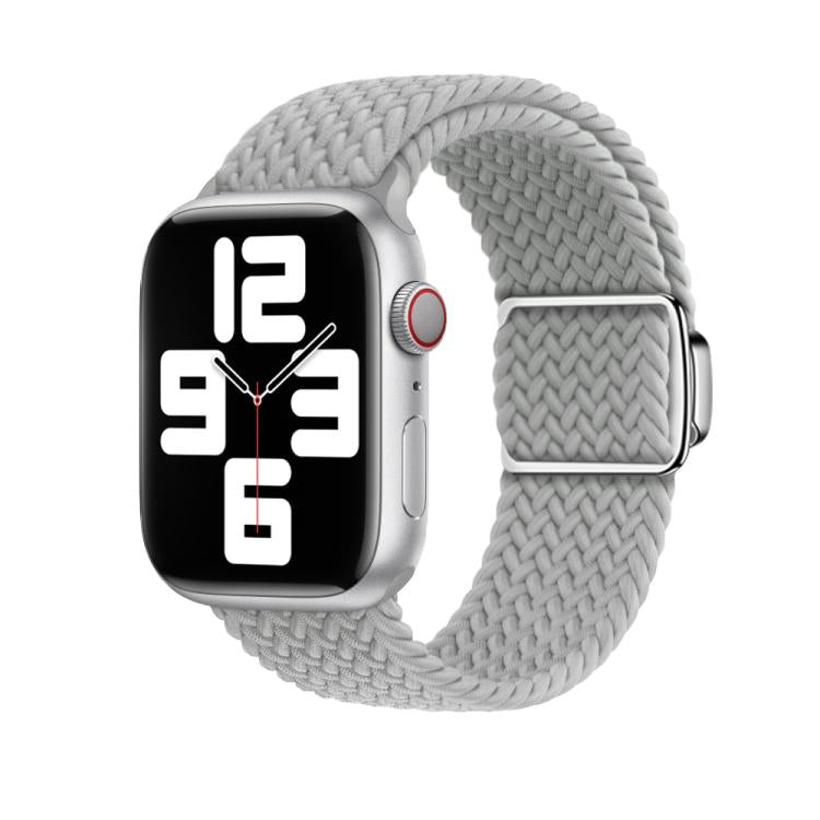 For Apple Watch 42mm / 41mm / 40mm / 38mm Kalebol Nylon Loop Magnetic Buckle Watch Band(Light Grey) - Watch Bands by Kalebol | Online Shopping UK | buy2fix
