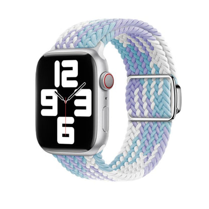 For Apple Watch 42mm / 41mm / 40mm / 38mm Kalebol Nylon Loop Magnetic Buckle Watch Band(Violet Blue) - Watch Bands by Kalebol | Online Shopping UK | buy2fix