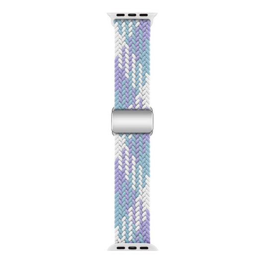 For Apple Watch 42mm / 41mm / 40mm / 38mm Kalebol Nylon Loop Magnetic Buckle Watch Band(Violet Blue) - Watch Bands by Kalebol | Online Shopping UK | buy2fix