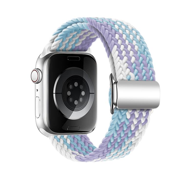 For Apple Watch 42mm / 41mm / 40mm / 38mm Kalebol Nylon Loop Magnetic Buckle Watch Band(Violet Blue) - Watch Bands by Kalebol | Online Shopping UK | buy2fix