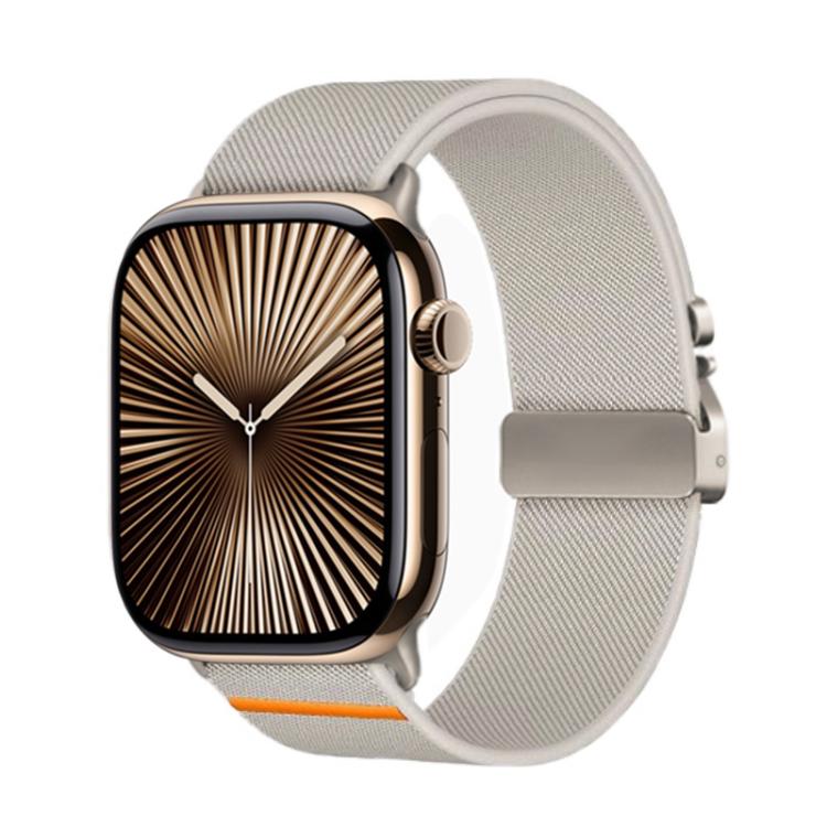 For Apple Watch 42mm / 41mm / 40mm / 38mm Kalebol Parachute Buckle Elastic Nylon Watch Band(Starlight) - Watch Bands by Kalebol | Online Shopping UK | buy2fix
