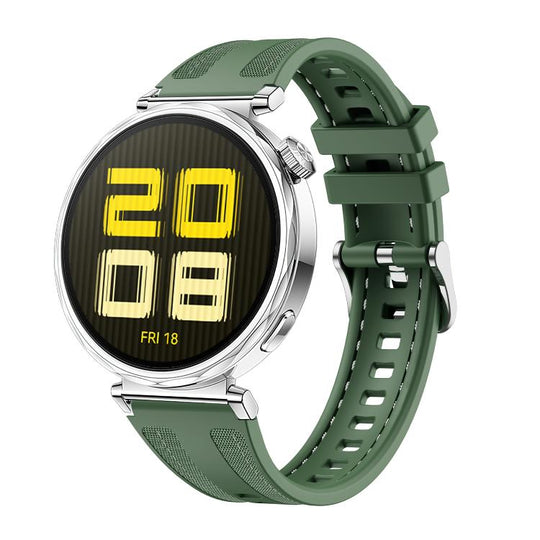 18mm Kalebol Composite Silicone Watch Band(Green)