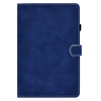 For Samsung Galaxy Tab S8 / Galaxy Tab S7 T870 Cowhide Texture Horizontal Flip Leather Case with Holder & Card Slots & Sleep / Wake-up Function(Blue) by buy2fix