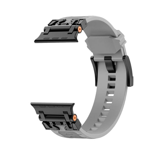 For Apple Watch 42mm / 41mm / 40mm / 38mm Kalebol Armor TPU Watch Band(Black Grey) - Watch Bands by Kalebol | Online Shopping UK | buy2fix