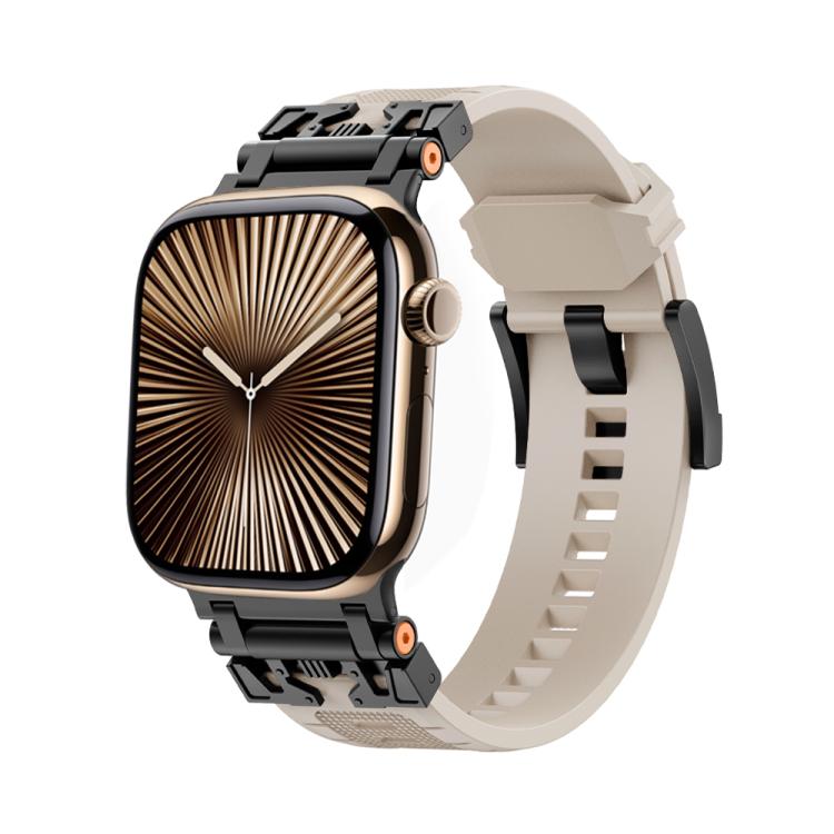 For Apple Watch 42mm / 41mm / 40mm / 38mm Kalebol Armor TPU Watch Band(Black Starlight) - Watch Bands by Kalebol | Online Shopping UK | buy2fix