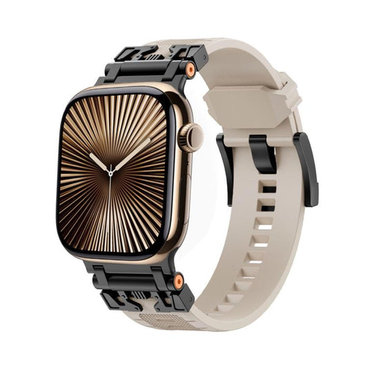 For Apple Watch 42mm / 41mm / 40mm / 38mm Kalebol Armor TPU Watch Band(Black Starlight) - Watch Bands by Kalebol | Online Shopping UK | buy2fix