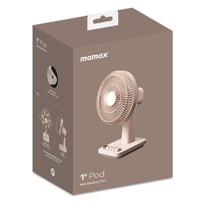 MOMAX IF20L2 Mini Soft Wind Desktop Electric Fan(Gold) - Electric Fans by MOMAX | Online Shopping UK | buy2fix