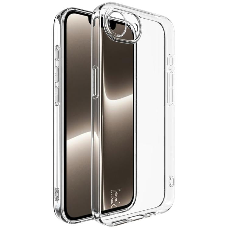 For iPhone 16e imak UX-5 Series Super Slim Transparent Shockproof TPU Protective Case(Transparent) - iPhone 16e Cases by imak | Online Shopping UK | buy2fix