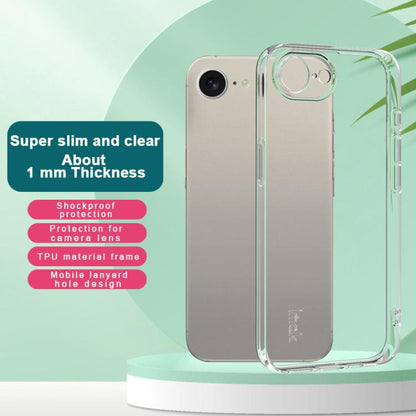 For iPhone 16e imak UX-5 Series Super Slim Transparent Shockproof TPU Protective Case(Transparent) - iPhone 16e Cases by imak | Online Shopping UK | buy2fix