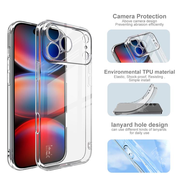 For iPhone 17 Pro Max imak UX-5 Series Super Slim Transparent Shockproof TPU Protective Case(Transparent) - iPhone 17 Pro Max Cases by imak | Online Shopping UK | buy2fix