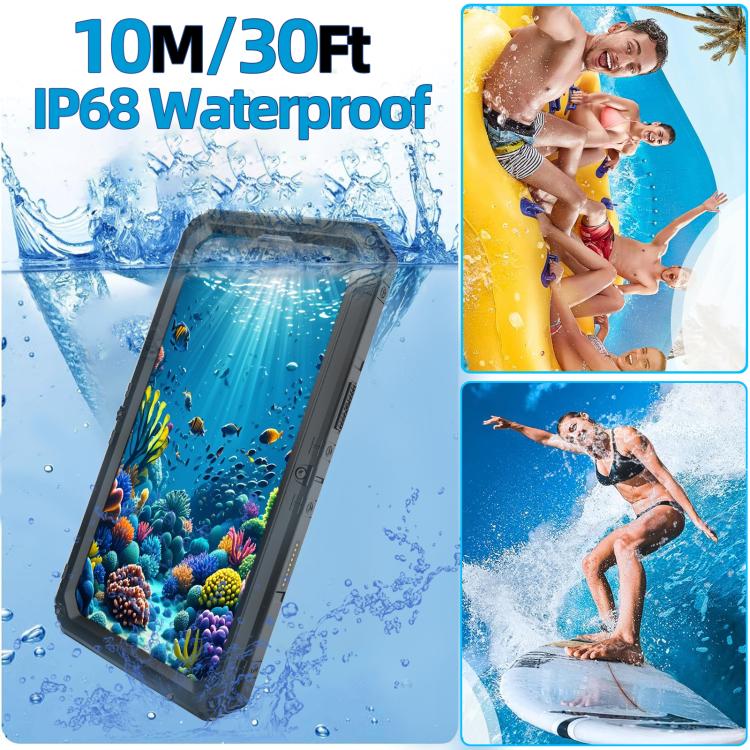 For iPhone 16 Four-proof Metal Hybrid Silicone Phone Case(Black) - iPhone 16 Cases by buy2fix | Online Shopping UK | buy2fix