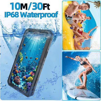 For iPhone 15 Pro Four-proof Metal Hybrid Silicone Phone Case(Black) - iPhone 15 Pro Cases by buy2fix | Online Shopping UK | buy2fix