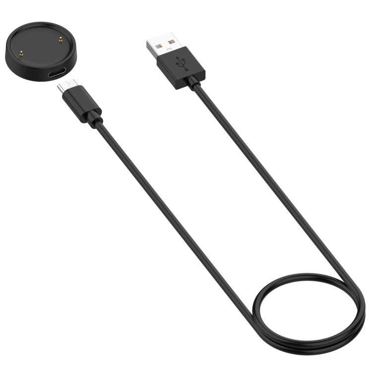 For Amazfit Bip 6 / Active 2 USB-C / Type-C Interface Adapter Split Smart Watch Charging Cable Set, Length: 1m(Black) - Charger by buy2fix | Online Shopping UK | buy2fix