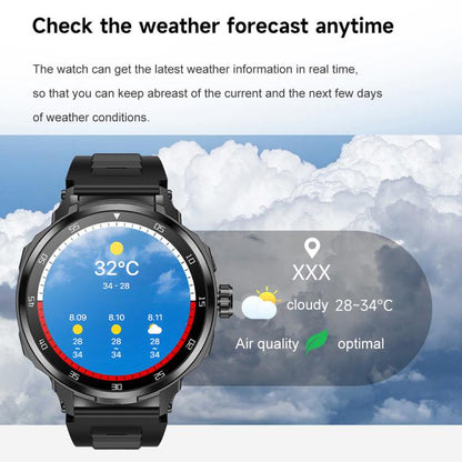 D11 1.46 inch 2 in 1 Bluetooth Earphone Smart Watch, Support Bluetooth Call / NFC / Heart Rate(Black) - Smart Watches by buy2fix | Online Shopping UK | buy2fix