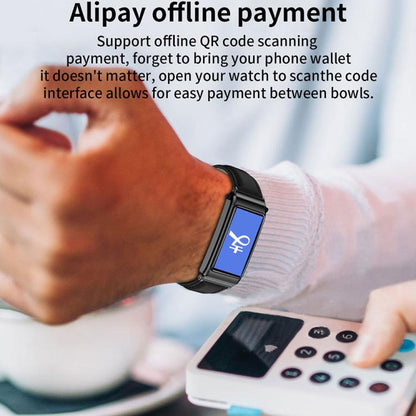 K80 1.57 inch Steel Band IP67 Earphone Detachable Smart Watch, Support Bluetooth Call(Black) - Smart Watches by buy2fix | Online Shopping UK | buy2fix