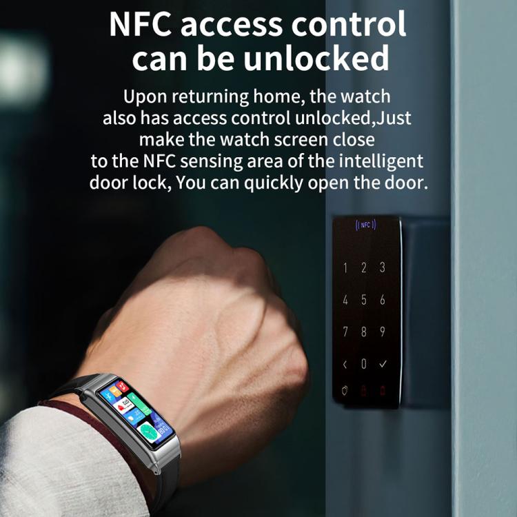 K80 1.57 inch Steel Band IP67 Earphone Detachable Smart Watch, Support Bluetooth Call(Silver) - Smart Watches by buy2fix | Online Shopping UK | buy2fix