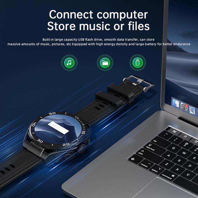 Q11 Dual-mode Bluetooth Headphones Smart Watch,1.58 inch, Support Bluetooth Call / Heart Rate(Black) - Smart Watches by buy2fix | Online Shopping UK | buy2fix