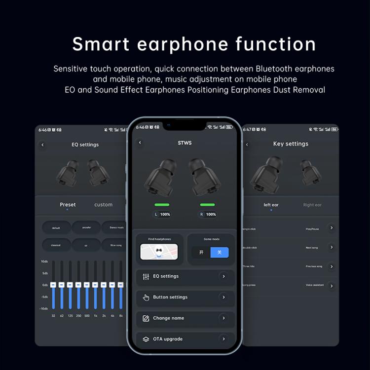 Q11 Dual-mode Bluetooth Headphones Smart Watch,1.58 inch, Support Bluetooth Call / Heart Rate(Black) - Smart Watches by buy2fix | Online Shopping UK | buy2fix