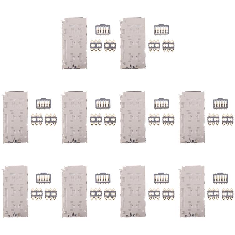 For Galaxy A20 SM-A205 10pcs Original SIM + Micro SD Card Reader - Others by buy2fix | Online Shopping UK | buy2fix