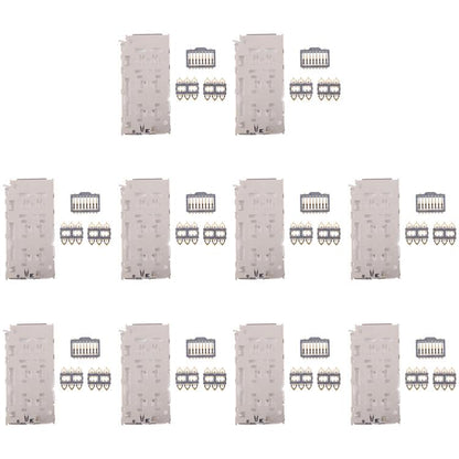 For Galaxy A20 SM-A205 10pcs Original SIM + Micro SD Card Reader - Others by buy2fix | Online Shopping UK | buy2fix
