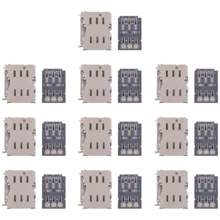 For Galaxy S21 FE SM-G990 10pcs Original SIM Card Reader - Others by buy2fix | Online Shopping UK | buy2fix