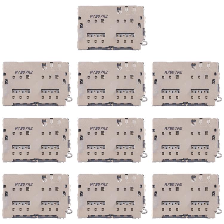 For Galaxy S6 SM-G920 10pcs Original Dual SIM Card Reader - Others by buy2fix | Online Shopping UK | buy2fix