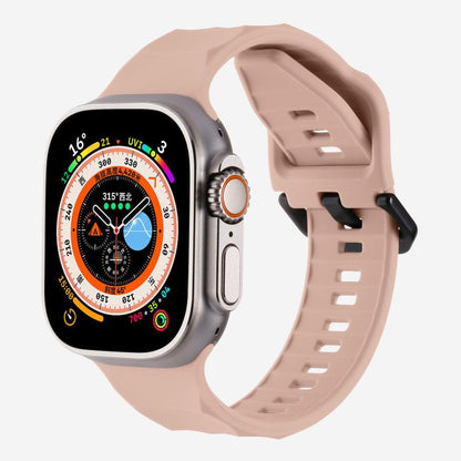 For Apple Watch 46mm / 49mm / 45mm / 44mm Kalebol Ripple Sports Silicone Strap(Pink Sand) - Watch Bands by Kalebol | Online Shopping UK | buy2fix