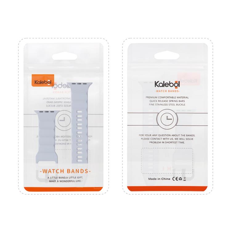 For Apple Watch 46mm / 49mm / 45mm / 44mm Kalebol Ripple Sports Silicone Strap(Red) - Watch Bands by Kalebol | Online Shopping UK | buy2fix