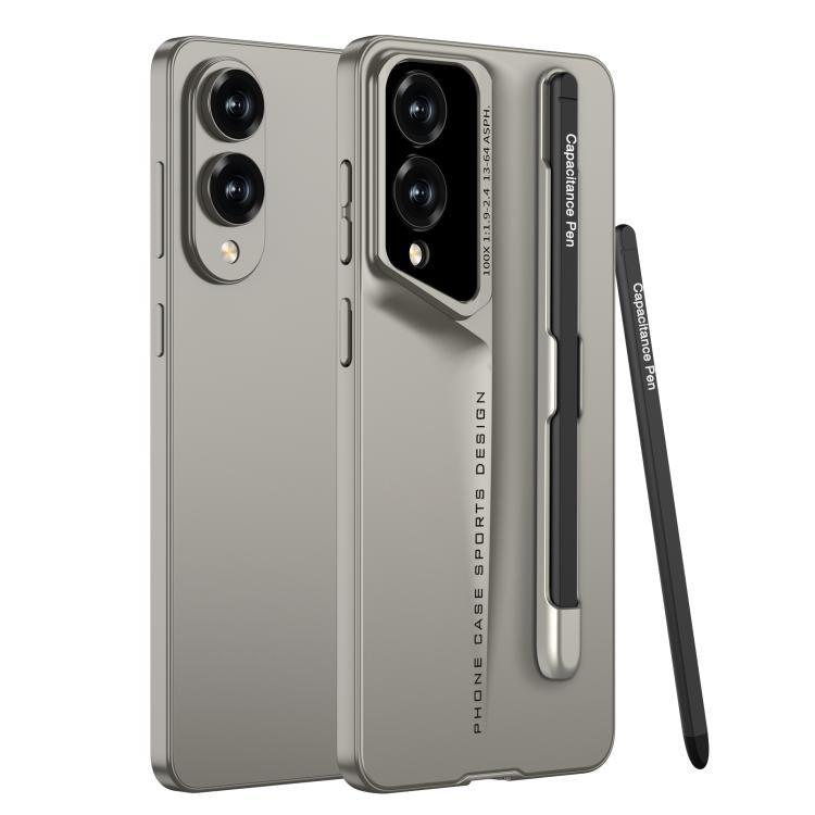 For Samsung Galaxy S25 Edge 5G GKK Blade Ultra-thin Full Coverage Phone Case with Pen(Gold) - Galaxy S25 Edge 5G Cases by GKK | Online Shopping UK | buy2fix