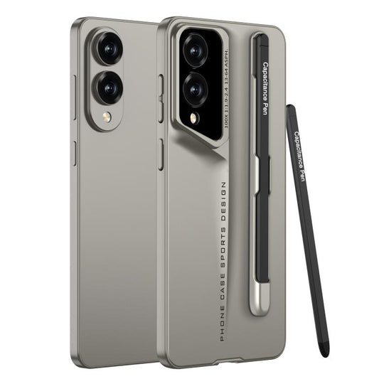 For Samsung Galaxy S25 Edge 5G GKK Blade Ultra-thin Full Coverage Phone Case with Pen(Gold) - Galaxy S25 Edge 5G Cases by GKK | Online Shopping UK | buy2fix