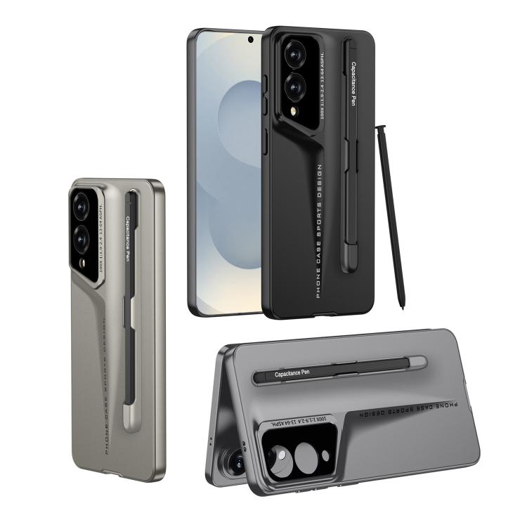 For Samsung Galaxy S25 Edge 5G GKK Blade Ultra-thin Full Coverage Phone Case with Pen(Gold) - Galaxy S25 Edge 5G Cases by GKK | Online Shopping UK | buy2fix