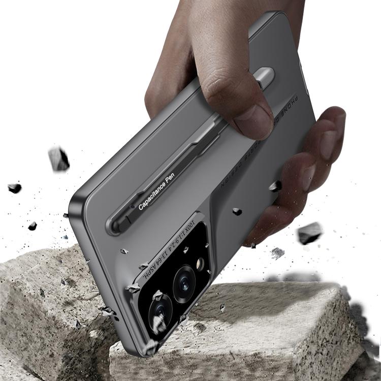 For Samsung Galaxy S25 Edge 5G GKK Blade Ultra-thin Full Coverage Phone Case with Pen(Gold) - Galaxy S25 Edge 5G Cases by GKK | Online Shopping UK | buy2fix