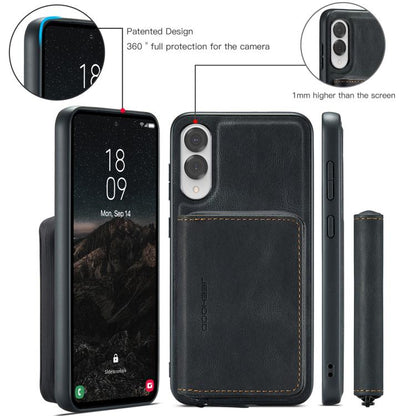 For Samsung Galaxy S25 Edge 5G JEEHOOD J02 Magnetic Zipper Horizontal Flip Leather Phone Case(Black) - Galaxy S25 Edge 5G Cases by JEEHOOD | Online Shopping UK | buy2fix