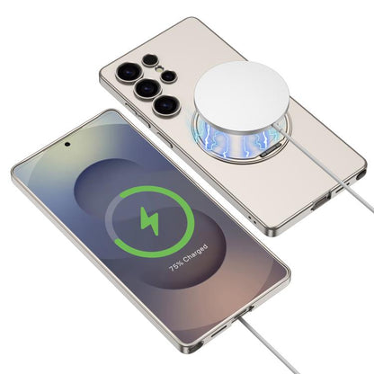 For Samsung Galaxy S25 Ultra 5G GKK Ultra-thin All-inclusive Rotation Holder MagSafe Phone Case(Titanium Grey) - Galaxy S25 Ultra 5G Cases by GKK | Online Shopping UK | buy2fix
