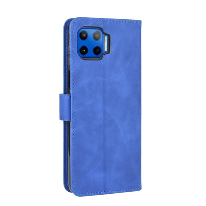 For Motorola Moto G 5G Plus Solid Color Skin Feel Magnetic Buckle Horizontal Flip Calf Texture PU Leather Case with Holder & Card Slots & Wallet(Blue) - Motorola Cases by buy2fix | Online Shopping UK | buy2fix