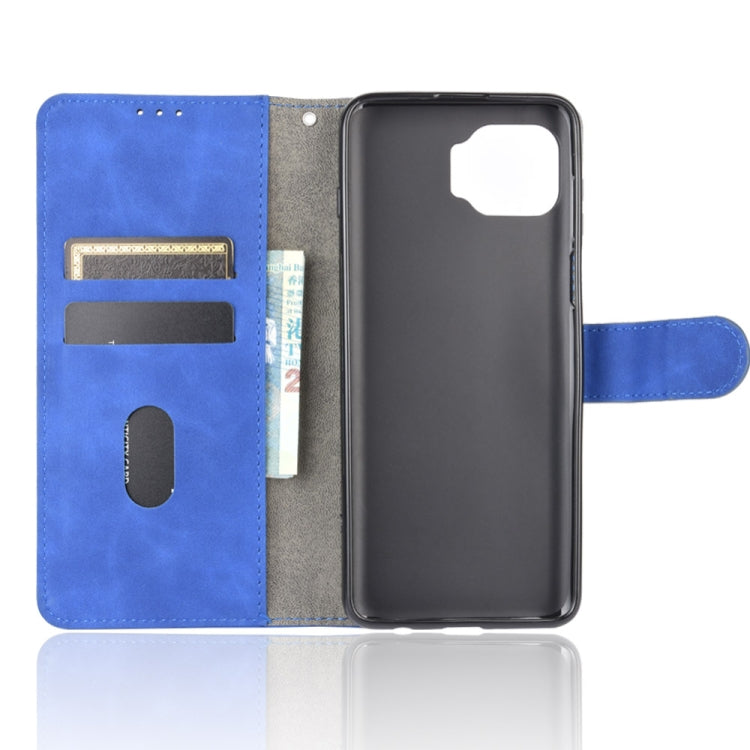 For Motorola Moto G 5G Plus Solid Color Skin Feel Magnetic Buckle Horizontal Flip Calf Texture PU Leather Case with Holder & Card Slots & Wallet(Blue) - Motorola Cases by buy2fix | Online Shopping UK | buy2fix