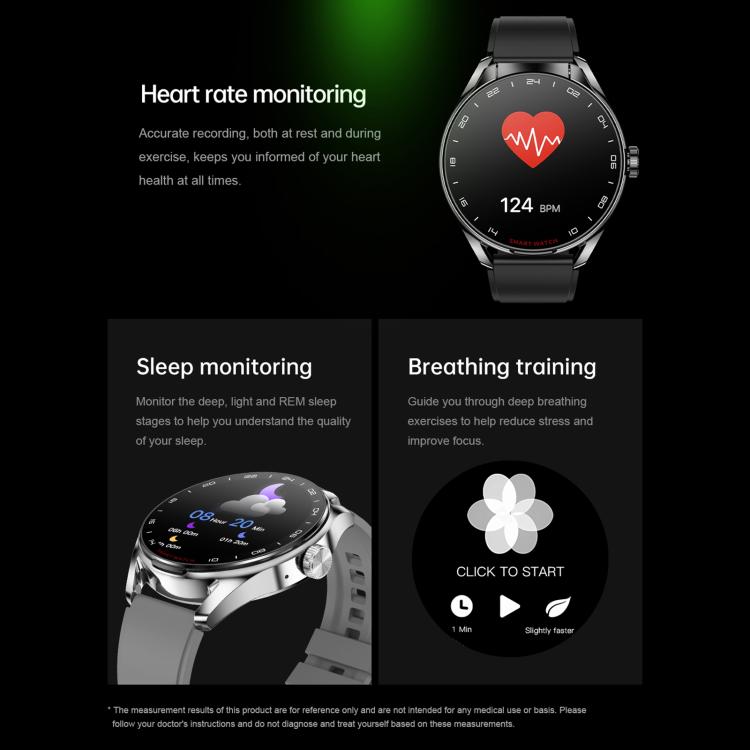 D9 1.46 inch 2 in 1 Bluetooth Earphone Smart Watch, Support Bluetooth Call / NFC / Heart Rate(Black) - Smart Watches by buy2fix | Online Shopping UK | buy2fix
