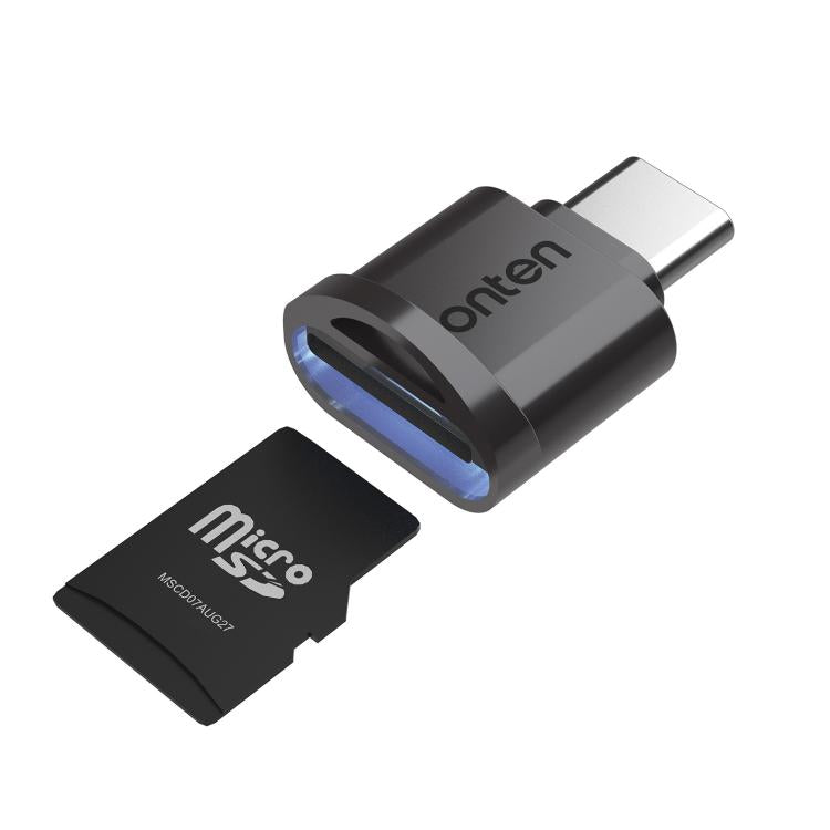 Onten OTN-CR533 Type-C to Micro SD/TF Card Reader(Black) - Card Reader by Onten | Online Shopping UK | buy2fix