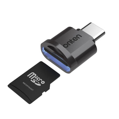 Onten OTN-CR533 Type-C to Micro SD/TF Card Reader(Black) - Card Reader by Onten | Online Shopping UK | buy2fix