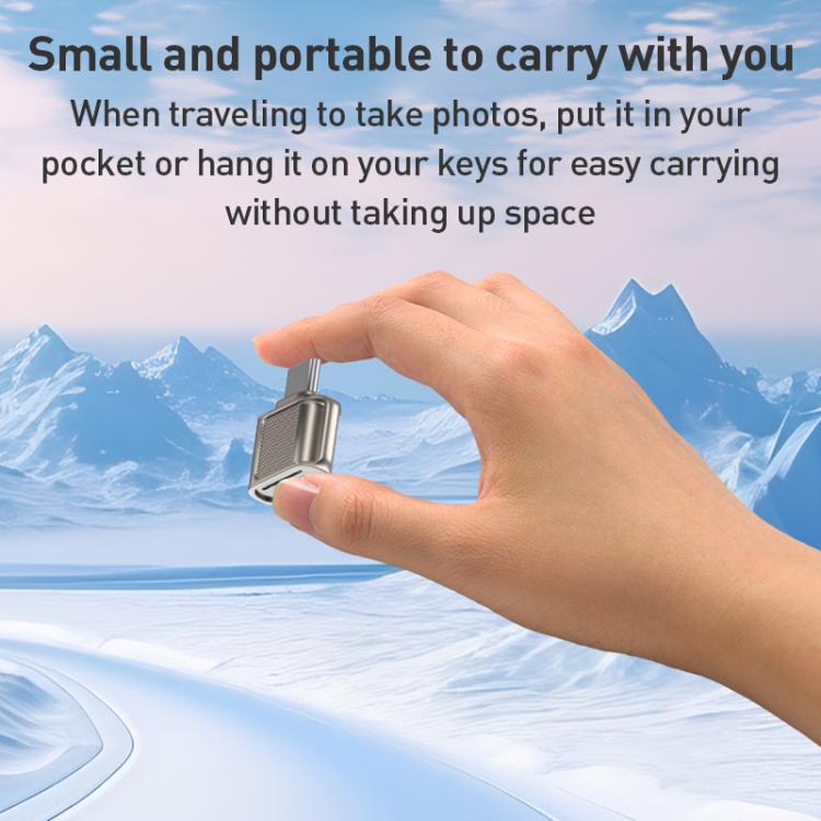 8 Pin 3.0 to TF Card High Speed Mini Card Reader(Silver) -  by buy2fix | Online Shopping UK | buy2fix