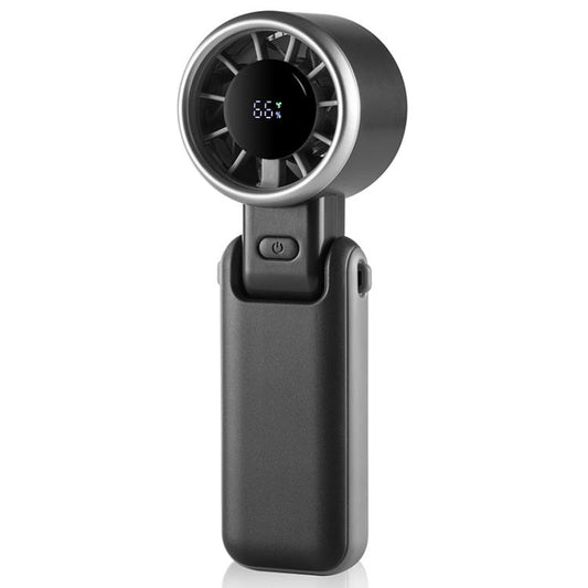 H03 High Speed ??Handheld Folding Fan(Black) - Electric Fans by buy2fix | Online Shopping UK | buy2fix