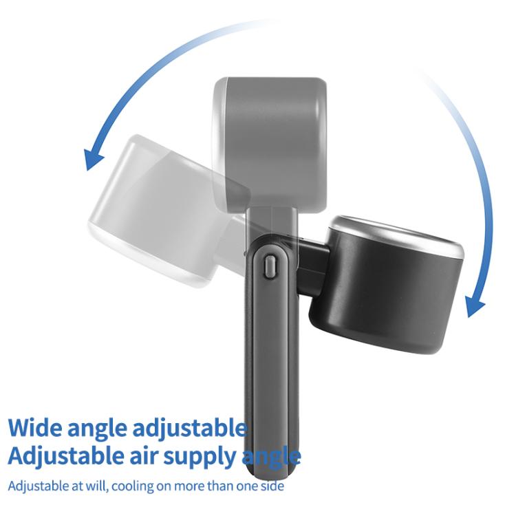 H03 High Speed ??Handheld Folding Fan(White) - Electric Fans by buy2fix | Online Shopping UK | buy2fix