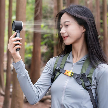 H03 High Speed ??Handheld Folding Fan(White) - Electric Fans by buy2fix | Online Shopping UK | buy2fix