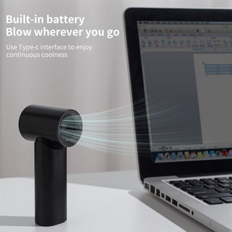 N610 Digital Display High Speed Handheld Fan(Green) - Electric Fans by buy2fix | Online Shopping UK | buy2fix