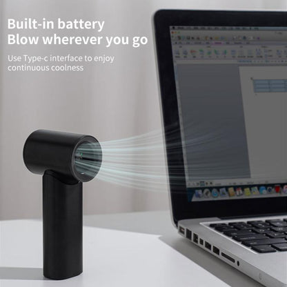 N610 Digital Display High Speed Handheld Fan(Black) - Electric Fans by buy2fix | Online Shopping UK | buy2fix