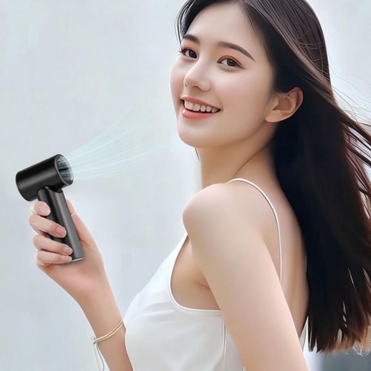 N610 Digital Display High Speed Handheld Fan(Black) - Electric Fans by buy2fix | Online Shopping UK | buy2fix