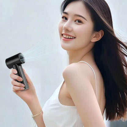 N610 Digital Display High Speed Handheld Fan(Black) - Electric Fans by buy2fix | Online Shopping UK | buy2fix