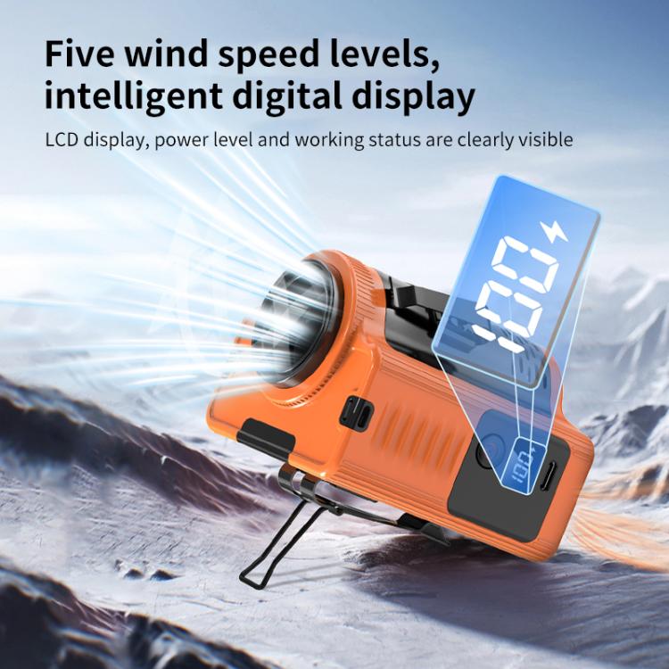 N610Y Waist Hanging High Speed Mini Fan(Orange) - Electric Fans by buy2fix | Online Shopping UK | buy2fix