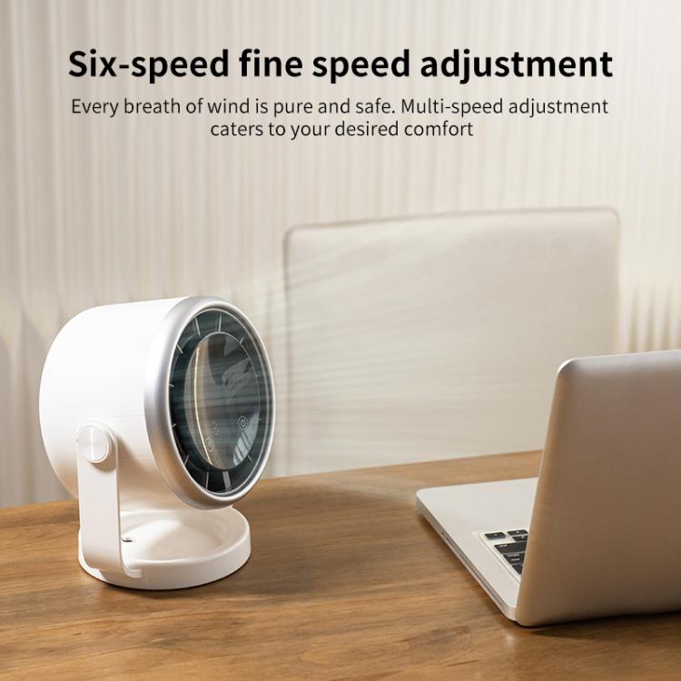 N703 Timed Desktop Air Circulation Electric Fan(White) - Electric Fans by buy2fix | Online Shopping UK | buy2fix